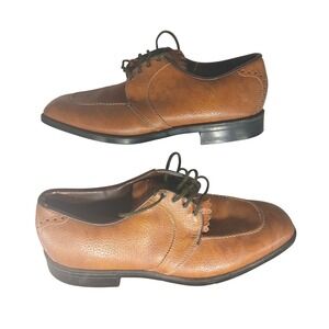 FootJoy Green-Joys Mens 11 D Brown Kiltie Golf Shoes Vintage Spikes 14305 USA